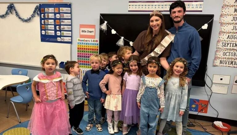 Fiancé Surprises His Bride with Wedding Shower in the Preschool Where They First Met as Toddlers Fiancé Surprises His Bride with Wedding Shower in the Preschool Where They First Met as Toddlers