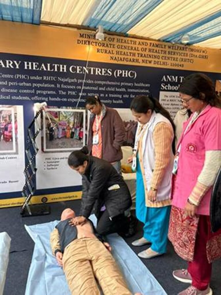 RHTC Najafgarh Brings Hands-On Health Awareness to Bharat Parv 2026