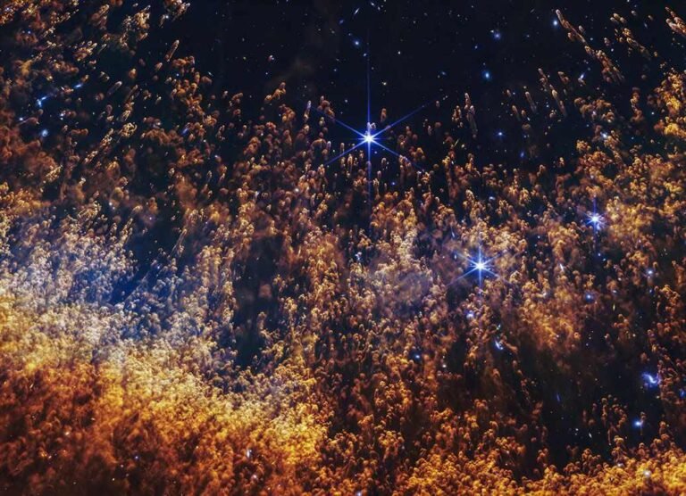 Star’s Final Breath Appears Like Columns of Smoke in Breathtaking New James Webb Image