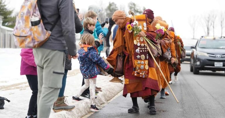 Buddhist monks say ‘Walk for Peace’ journey to continue after DC Search