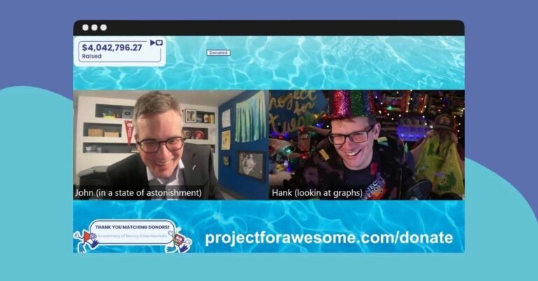 Hank & John Green’s ‘Project For Awesome’ raises $4.1M in 2026 Search