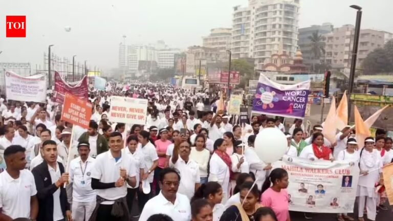 Thousands join ‘Run for Cure 2026’ marathon in Vijayawada for World Cancer Day | Vijayawada News Thousands join ‘Run for Cure 2026’ marathon in Vijayawada for World Cancer Day | Vijayawada News