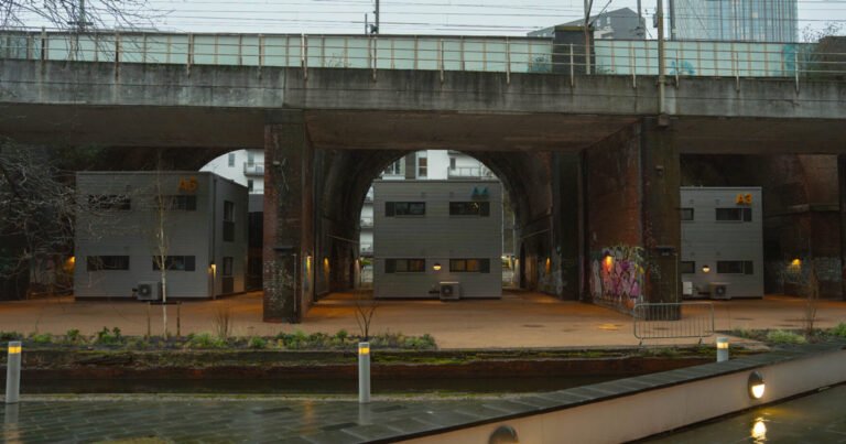 First-of-its-kind homeless village built under a bridge Search