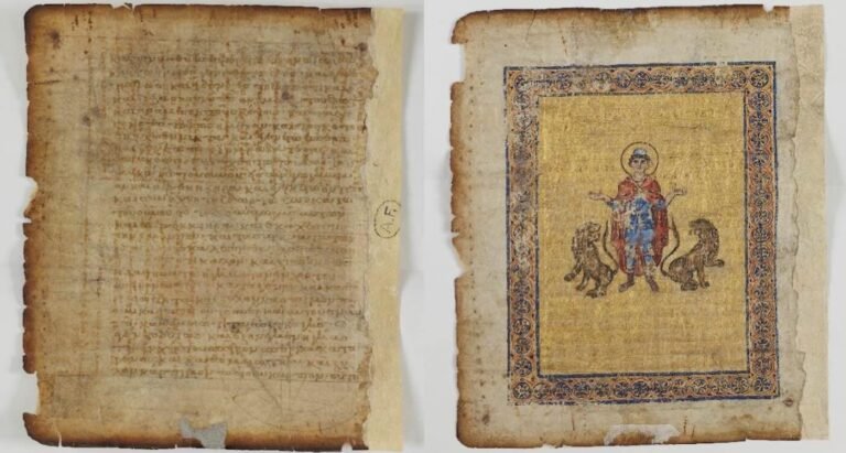 Lost Page from Archimedes Manuscript Found in Museum with Hidden Text Beneath Illustration Lost Page from Archimedes Manuscript Found in Museum with Hidden Text Beneath Illustration