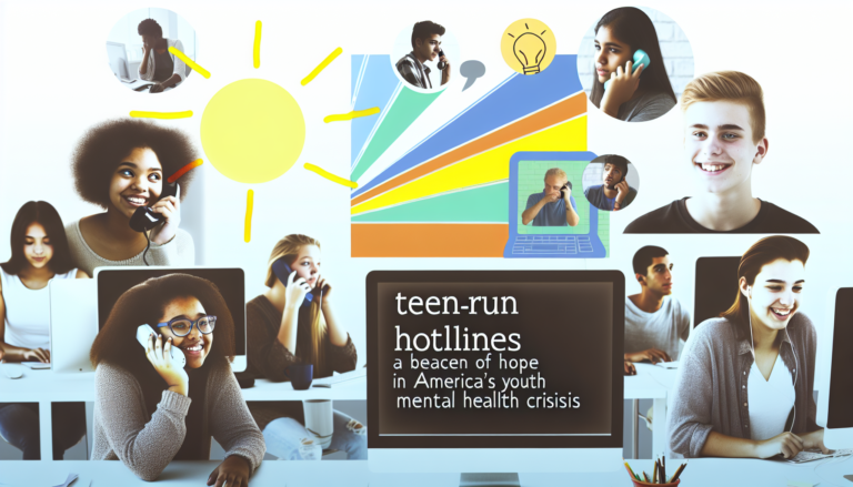 Teen-Run Hotlines: A Beacon of Hope in America’s Youth Mental Health Crisis