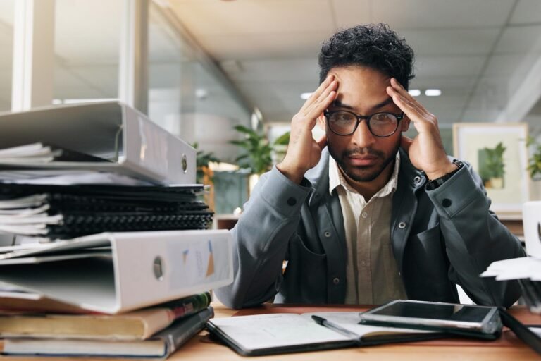 Want To Handle Stress Better? Science Recommends These Surprising Daily Habits Stressed Businessman Fatigue Headache Burnout