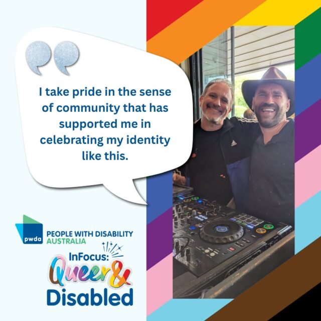 Gay Man With Disability Finds Community: Tony’s Story Tony InFocus PWDA