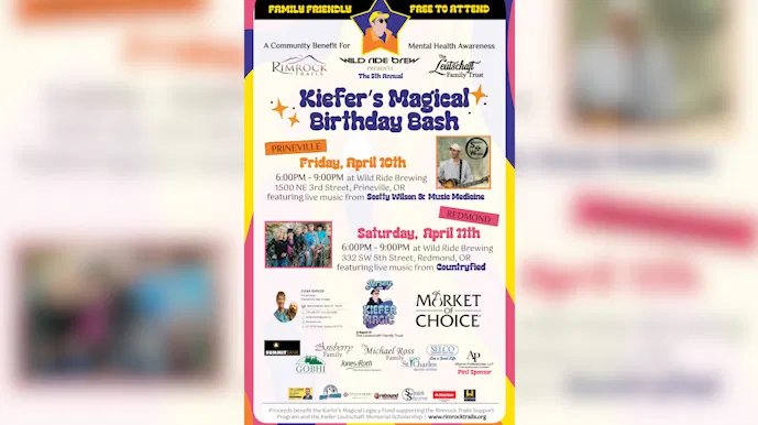 Kiefer’s Magical Birthday Bash returns to Central Oregon, promoting mental health awareness Kiefer