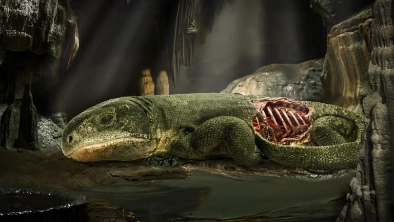 'Mummified' Fossil Shows 289 Million-yo Skin, Scales, Proteins, and Earliest Known Lung Function