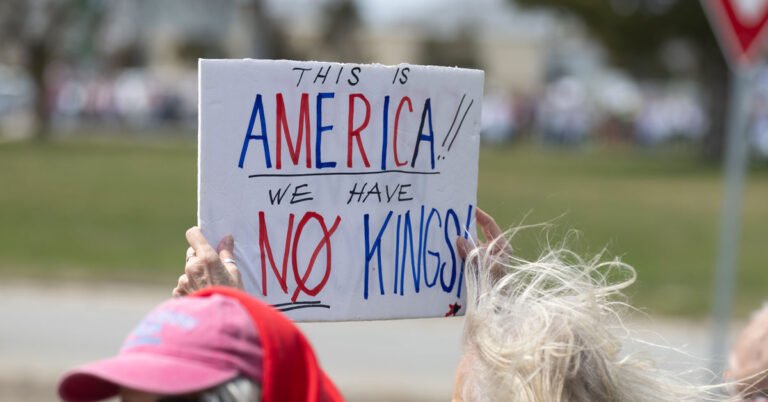 ‘No Kings’ nationwide protest is back for Trump’s 80th birthday Search