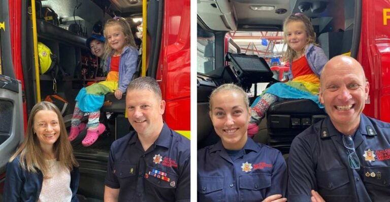 Firemen Rushed a 5-year old’s Fingertips to Hospital Where She Recovered and Painted a Thank-You Picture for Them Firemen Rushed a 5-year old's Fingertips to Hospital Where She Recovered and Painted a Thank-You Picture for Them