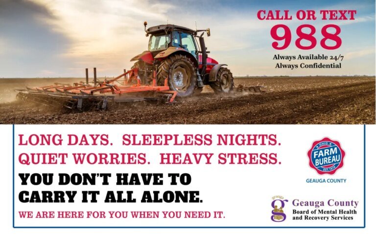 Geauga County agency partners with Farm Bureau to promote mental wellnes Geauga County agency partners with Farm Bureau to promote mental wellnes