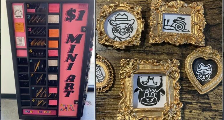 Minnesota Artist's 'Mini Art Vending Machine' Has Sold Nearly 3,000 Pieces of One-Dollar Art