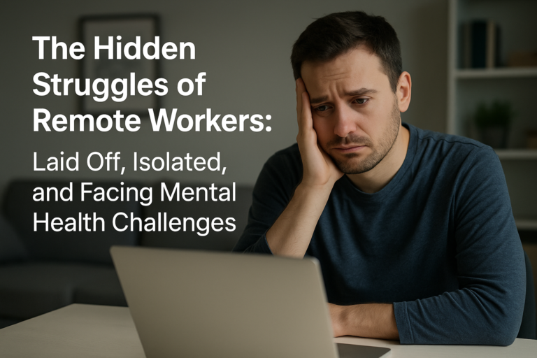The Hidden Struggles of Remote Workers: Laid Off, Isolated, and Facing Mental Health Challenges The Hidden Struggles of Remote Workers: Laid Off, Isolated, and Facing Mental Health Challenges