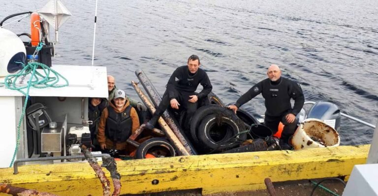 Wasteful Fisherman Turns into Underwater Garbage Man, Pulls Tons of Tires from Canadian Harbors Wasteful Fisherman Turns into Underwater Garbage Man, Pulls Tons of Tires from Canadian Harbors