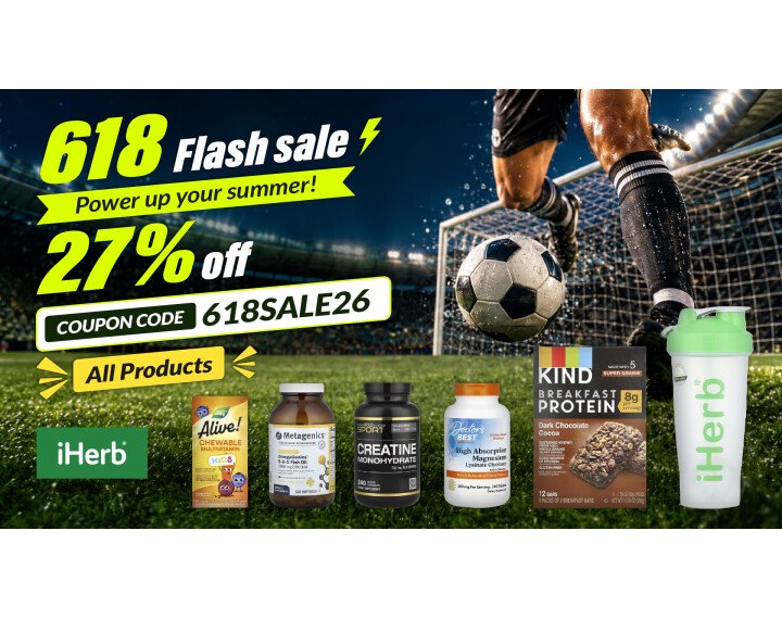 iHerb Spotlights Summer Wellness Essentials for 618 Sale | Taiwan News FB