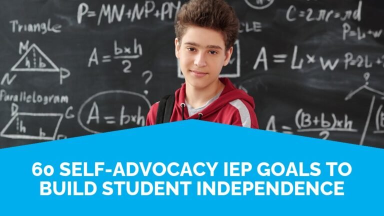 60 Self-Advocacy IEP Goals To Build Student Independence 60 Self-Advocacy IEP Goals To Build Student Independence