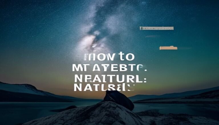 How to manage stress naturally