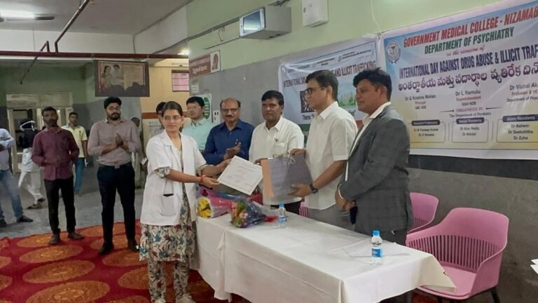 Nizamabad govt. medical college holds mental health awareness programme Nizamabad govt. medical college holds mental health awareness programme