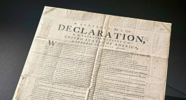 Rare 1776 Declaration of Independence Discovered by National Archives in UK–One of Only 11 That Survived Rare 1776 Declaration of Independence Discovered by National Archives in UK–One of Only 11 That Survived