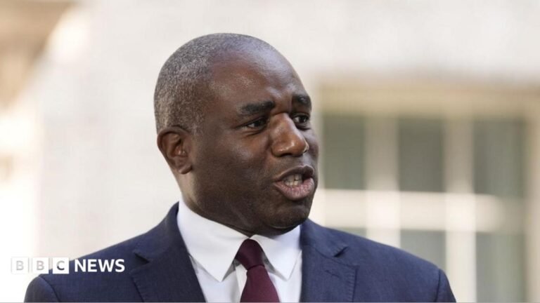Deputy Prime Minister David Lammy speaking to the media in Downing Street, London, after Prime Minister Sir Keir Starmer resigned as PM and leader of the Labour Party less than two years after coming to power.