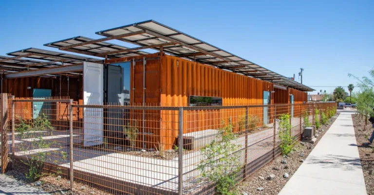 Shipping container housing village opens for homeless seniors in AZ Search