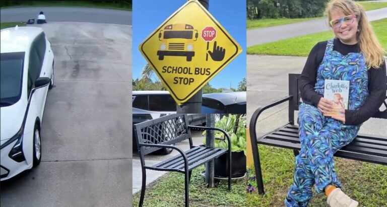 Girl Sitting in Dirt at Bus Stop Gets Surprise Bench From Couple – Camera Catches Jumps for Joy (WATCH) Girl Sitting in Dirt at Bus Stop Gets Surprise Bench From Couple – Camera Catches Jumps for Joy (WATCH)