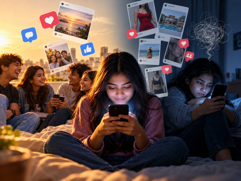 Happiness paradox in age of social media Happiness paradox in age of social media