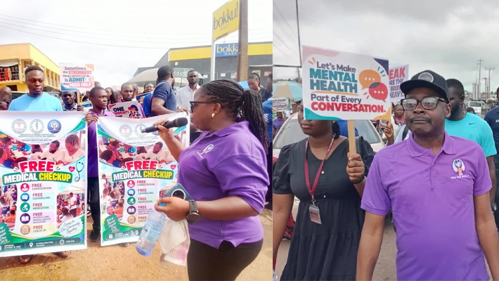 Psychiatrist urges FG to pay adequate attention to mental healthcare Mental health walk in Ogun State.
